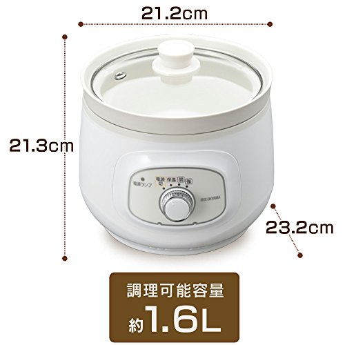 アイリスオーヤマ スロークッカー ホワイト PSC-20K-Wの通販はau PAY 
