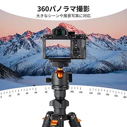 K&F Concept 三脚 一眼レフ カメラ三脚 コンパクト 超軽量 4段 K&F Concept 三脚 一眼レフ カメラ三脚 コンパクト 超軽量 4段