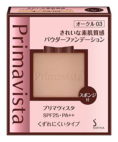 プリマヴィスタ きれいな素肌質感パウダーファンデーションメーカー生産終了品 オークル03 SPF25 PA++ 9グラム x 1の通販は