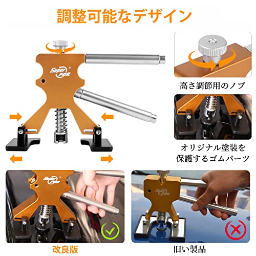 SuperPDR デントリペア ツール 80PCS デントリペア 工具 車の凹み直し