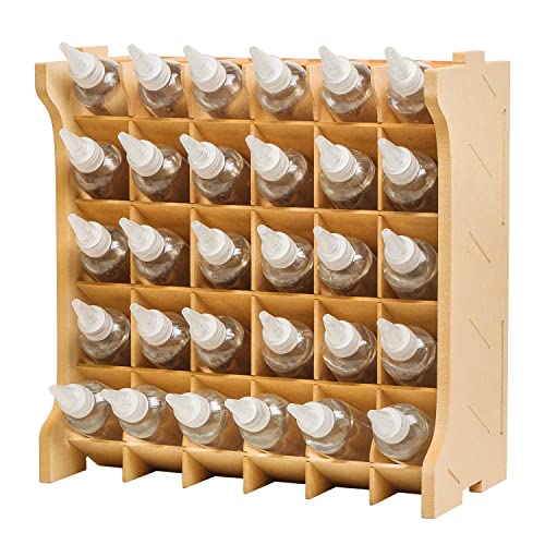 Bucasso プラモデル ペイントラック MDF素材 塗料棚 塗料ラック 30本