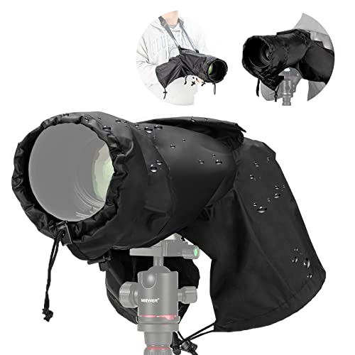 NEEWER カメラレインカバー Sサイズ 丈夫なナイロン製レインコート DSLR ミラーレス Vlog カメラ & 200mm以内のレンズに対 4,337円