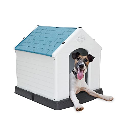 JupiterForce 犬小屋 犬舎 小型犬 中型犬 プラスチック製 ドッグハウス シェルタ 防水素材 水洗い 防風 防雨 日焼け対策 換気機