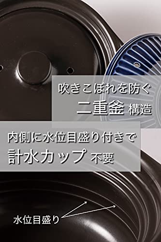 銀峯陶器 菊花 ごはん土鍋 萬古焼 2合 炊き/粉引/二重蓋 土鍋 ご飯 ごはん 鍋 炊飯 銀峯 炊飯鍋_1
