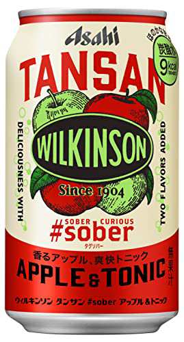 アサヒ飲料 ウィルキンソン タンサン sober アップルトニック 350ml×24本 炭酸水 微糖