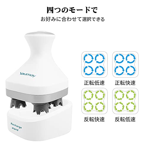 Youmay 電動ブラシ 水深1mまでのIPX7防水 ワンタッチで電源オン 2種類