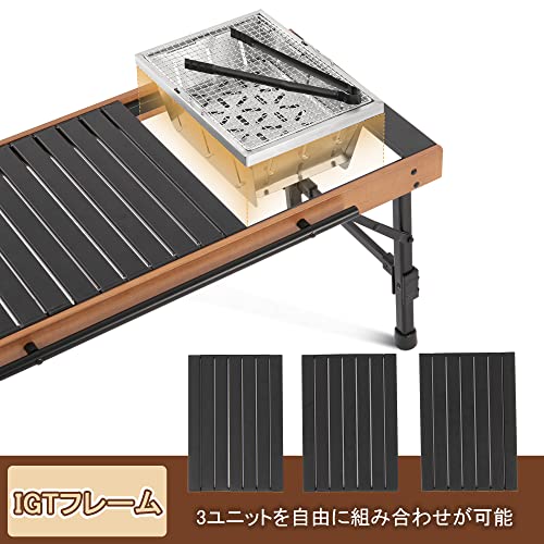 Naturehike アウトドアテーブル キャンプ 折りたたみ IGT 3ユニット ロールテーブル アルミ 軽量 バーベキュー bbq ハイキン_1