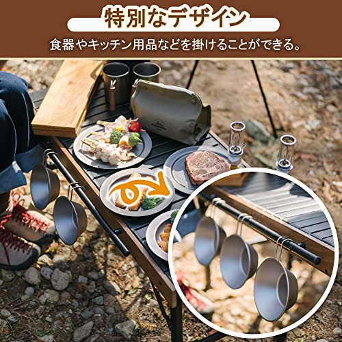 Naturehike アウトドアテーブル キャンプ 折りたたみ IGT 3ユニット ロールテーブル アルミ 軽量 バーベキュー bbq ハイキン_3