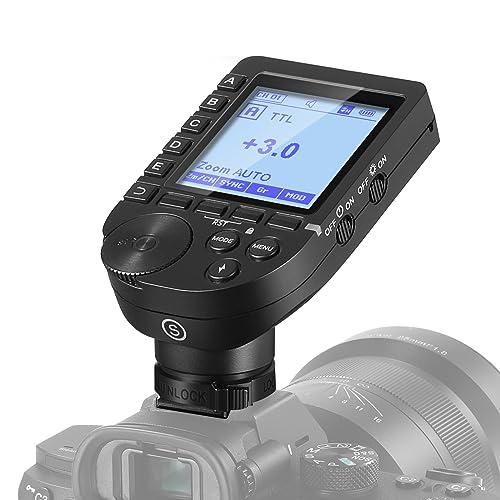 NEEWER アップグレード版 QPRO-S TTL ワイヤレスフラッシュトリガー 1/8000s HSS 大画面斜めデザイン 5グループ 9カ