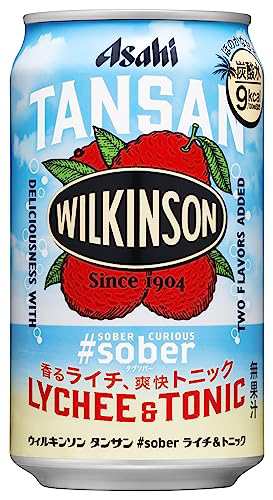 【送料無料】アサヒ飲料 ウィルキンソン タンサン sober ライチトニック 350ml×24本 炭酸水 微糖