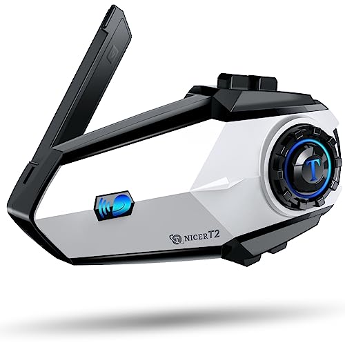 TNICER バイク インカム T2 Bluetooth5.2 技適済 6台同時接続対応 ワンクリックで自動ペアリング 25時間連続使の通販は 8,189円