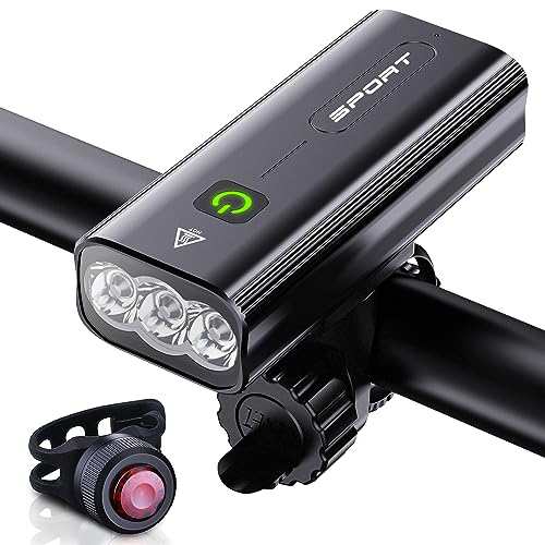【送料無料】BOSIWO 自転車 ライト 大容量5200mAh USB充電式 LEDヘッドライト3in1機能搭載 自転車ヘッドライト PSE認証済