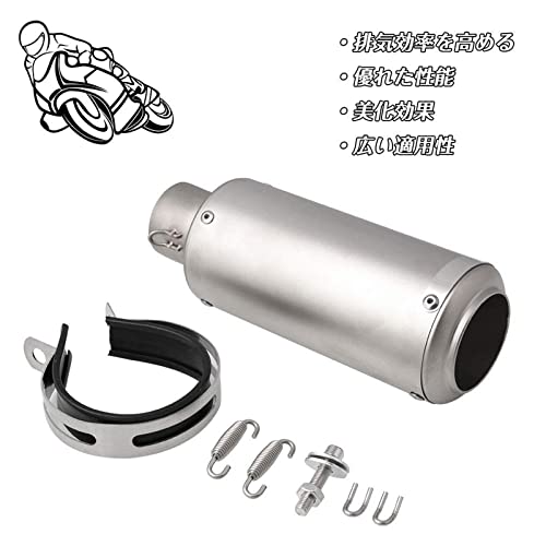 グロム125　グロム　GROM GROM125　汎用スリップオンマフラー バイク スリップオン マフラー ホンダ MSX125 グロム125 (13-23) に