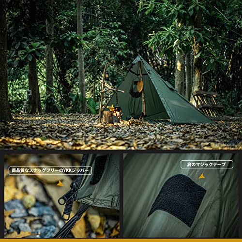 OneTigris TENTSFORMER ポンチョシェルター レインコート シェルターテント レインウェア 防風防水 防塵防雪 男女兼用 通勤_3
