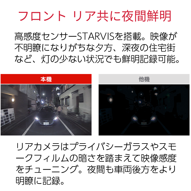 ユピテル 前後高画質ドライブレコーダー シガープラグ接続 SN-TW7660c FULLHD 超広角記録 夜間も鮮明STARVIS搭載 GPS＆HDR搭載 国内メーカー製 前後カメラ SDカードフォーマット不要 データ保護機能 スーパーキャパシタ搭載 プラス1年保証付帯_4
