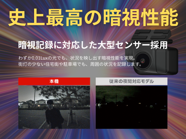 2025年モデル ユピテル ミラー型 ドライブレコーダー + デジタルインナーミラー NV-8000M 別格の夜間記録 暗視カメラ搭載 ユピテル史上最高の暗視性能_2