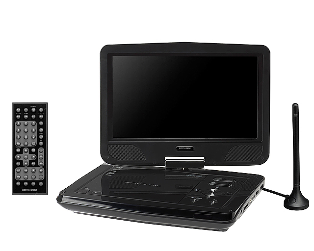 10型ワイド ポータブルdvdプレーヤー ワンセグ フルセグ テレビ チューナー内蔵 車載対応 グリーンハウス Gh Pdv10mt Bk 送料無料 即納の通販はau Pay マーケット タニムラデンキ