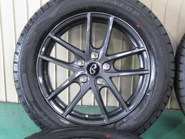 【冬物発送限定品】日産　V37系　スカイライン　オプション純正　インフィニティ　エルグランド　フーガ　7J　+45　114.3　5H　225/55R17■_1