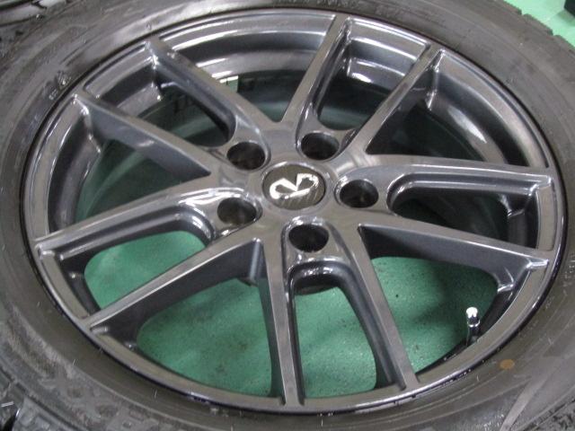【冬物発送限定品】日産　V37系　スカイライン　オプション純正　インフィニティ　エルグランド　フーガ　7J　+45　114.3　5H　225/55R17■_4