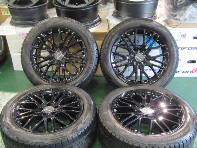 【特価の冬セット】カールソン　1/10X　RSR　ブラックエディション　Eクラス　W213　S213　8.5J　+50　112　5H　245/45R18■の通販は 109,450円