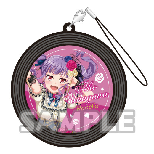 宇田川あこ】 バンドリ！ ガールズバンドパーティ！ レコード風ラバー 