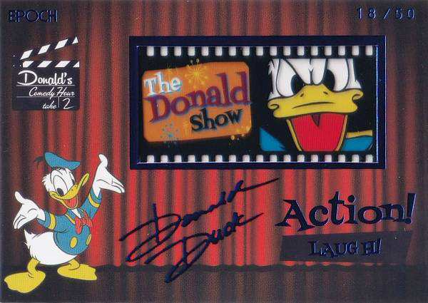 【[箔サイン＋レプリカフィルムブルー箔 18/50] DCH-01 ドナルド・ダック (スペシャルインサートカードB) 】 DONALD DUCK ドナルドダック