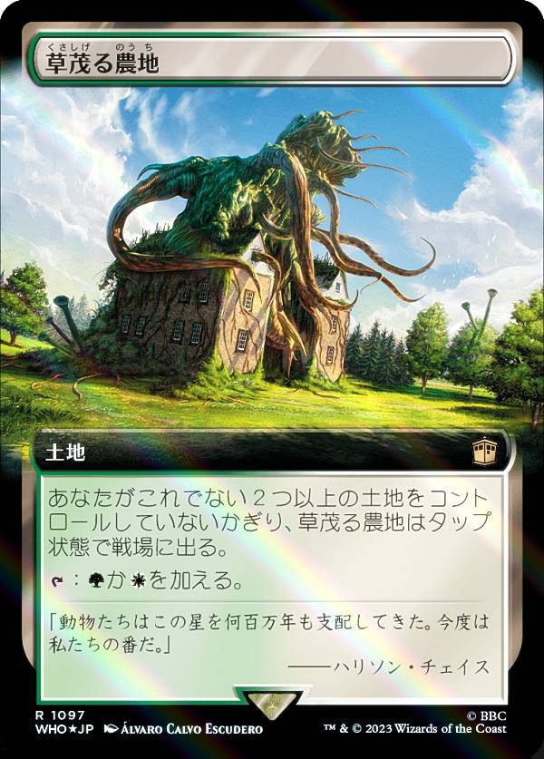 サージ・FOIL】マジックザギャザリング WHO JP 1097 草茂る農地 (日本