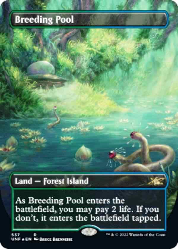 【ギャラクシー・FOIL】マジックザギャザリング UNF EN 537 Breeding Pool (英語版 レア) UNFINITY