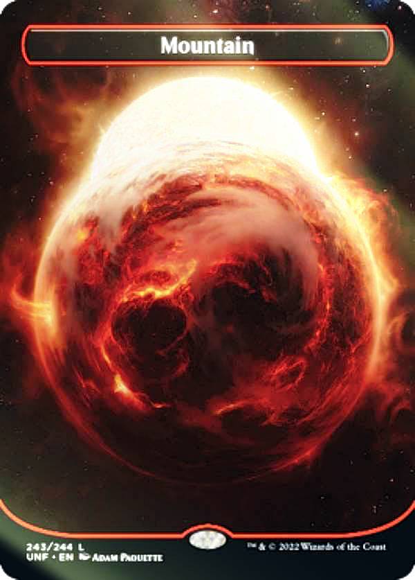 FOIL】マジックザギャザリング UNF EN 243 Mountain (英語版 コモン