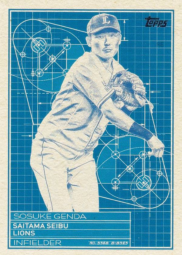 NPB ベースボールカード SB-3 源田壮亮 埼玉西武ライオンズ (インサートカード/スーパースター・ブループリント) 2024 TOPPS