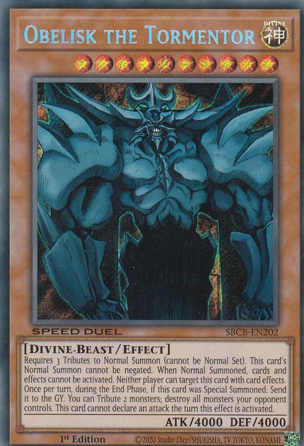 美品】 OBELISK THE TORMENTOR オベリスクの巨神兵 シークレット 英語版