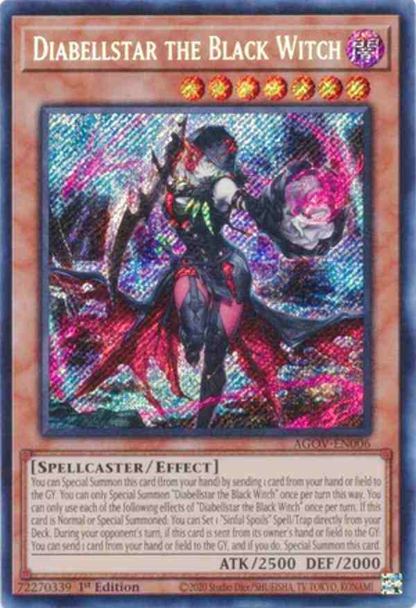 遊戯王 AGOV-EN006 黒魔女ディアベルスター Diabellstar the Black