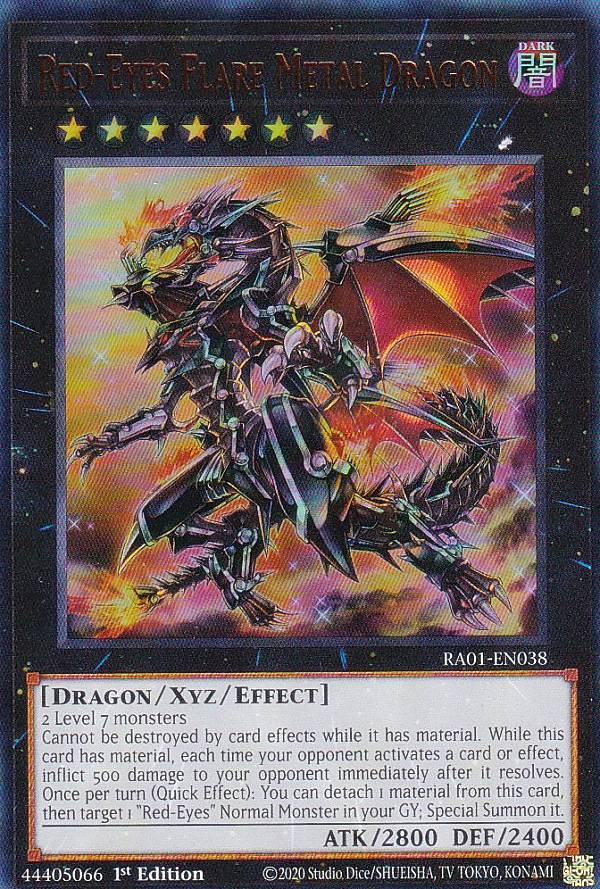 遊戯王 RA01-EN038 真紅眼の鋼炎竜 Red-Eyes Flare Metal Dragon (英語