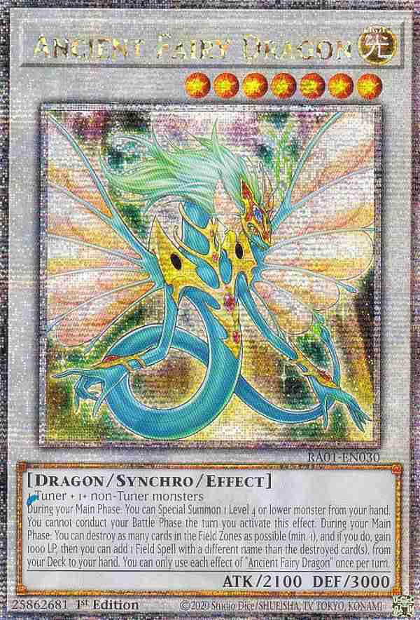 遊戯王 RA01-EN030 エンシェント・フェアリー・ドラゴン Ancient Fairy Dragon (英語版 1st Edition 25th  クォーターセンチュリーシーク - 遊戯王デュエルモンスターズ