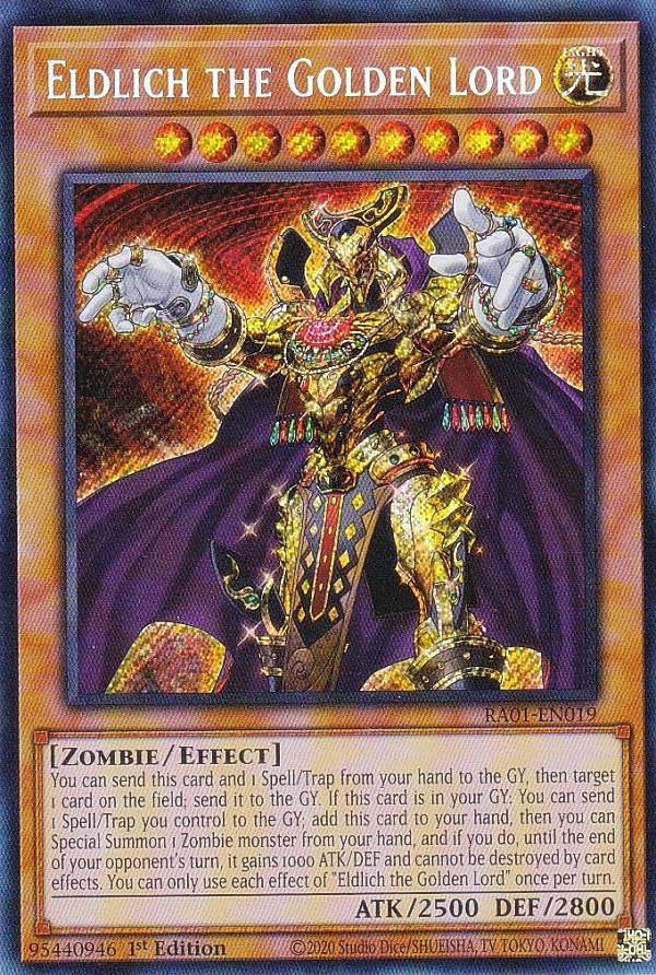 遊戯王 RA01-EN019 黄金卿エルドリッチ Eldlich the Golden Lord (英語