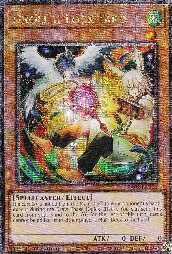 イラスト違い】遊戯王 RA02-EN006 ドロール＆ロックバード Droll