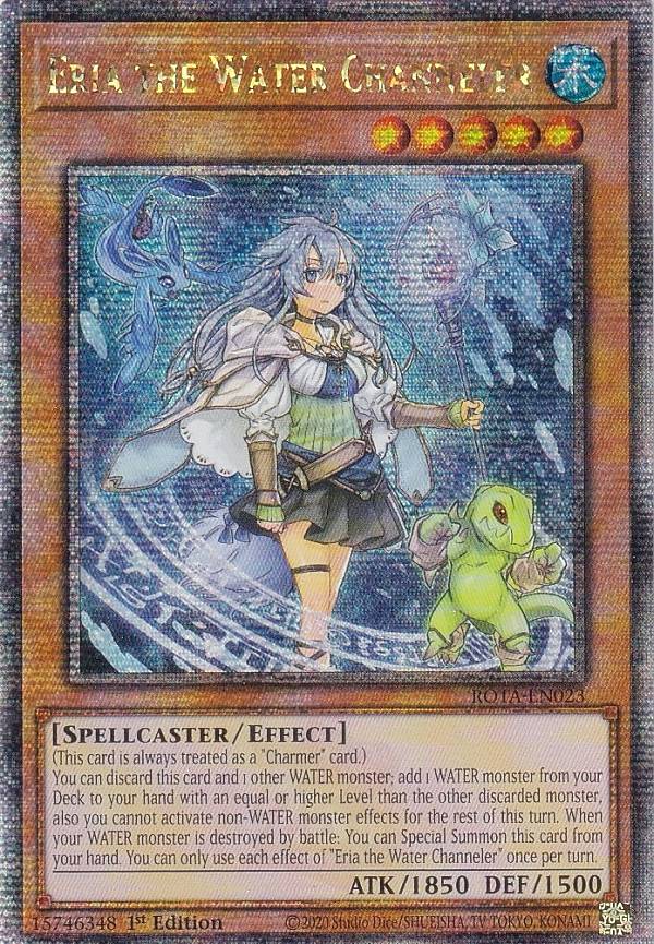 遊戯王 ROTA-EN023 水霊媒師エリア Eria the Water Channeler (英語版 1st Edition 25th クォーターセンチュリーシークレットレア) RAGE OF THE ABYSS 遊戯王 ROTA-EN023 水霊媒師エリア Eria the Water Channeler