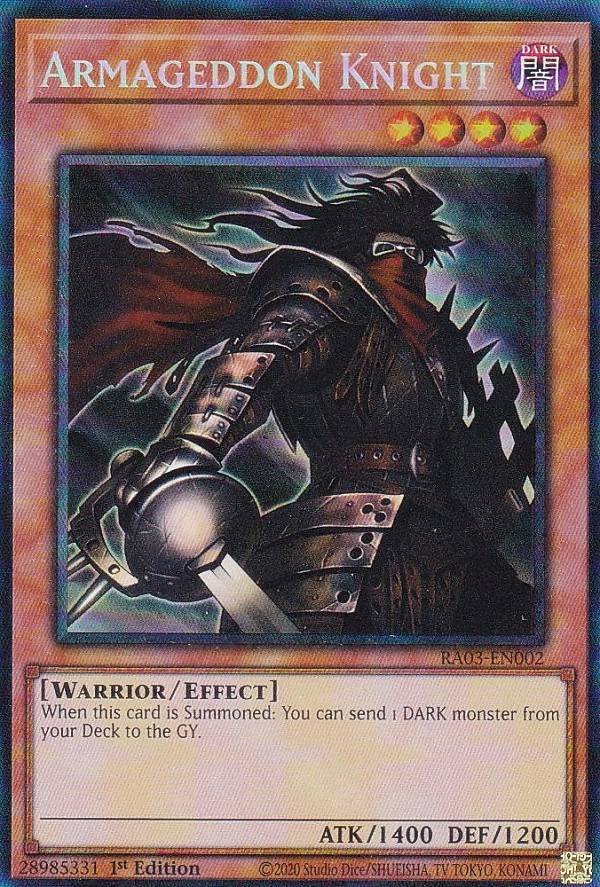 遊戯王 RA03-EN002 Armageddon Knight 終末の騎士 (英語版 1st Edition プリズマティックコレクターズレア) Quarter Century Bonanza