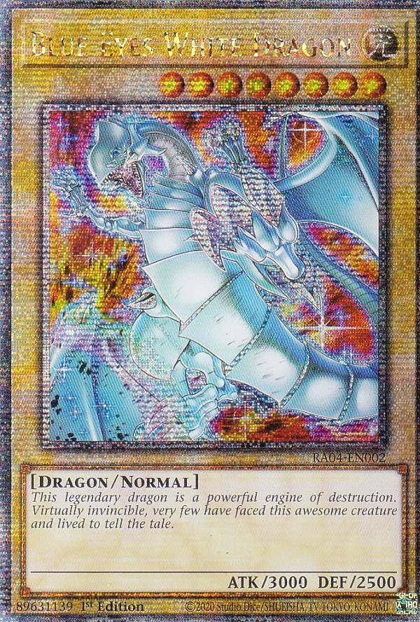 遊戯王 RA04-EN002 青眼の白龍 Blue-Eyes White Dragon (英語版 1st Edition 25th クォーターセンチュリーシークレットレア) Quarter Century Stampede 遊戯王 RA04-EN002 青眼の白龍 Blue-Eyes White Dragon (英語版