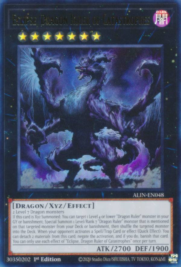 遊戯王 ALIN-EN048 凶征竜—エクレプシス Eclipse, Dragon Ruler of Catastrophes (英語版 1st Edition ウルトラレア) Alliance Insight