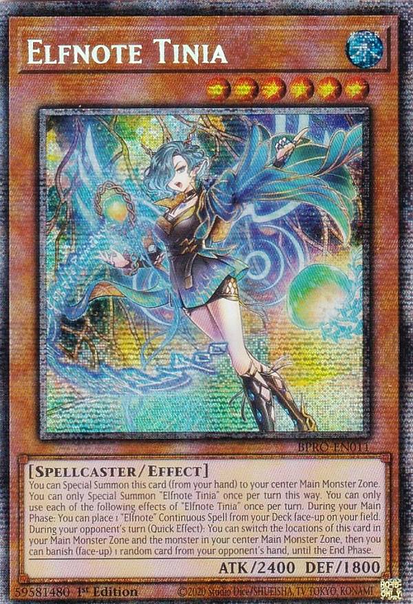 遊戯王 BPRO-EN011 耀聖の波詩ディーナ Elfnote Tinia (英語版 1st 