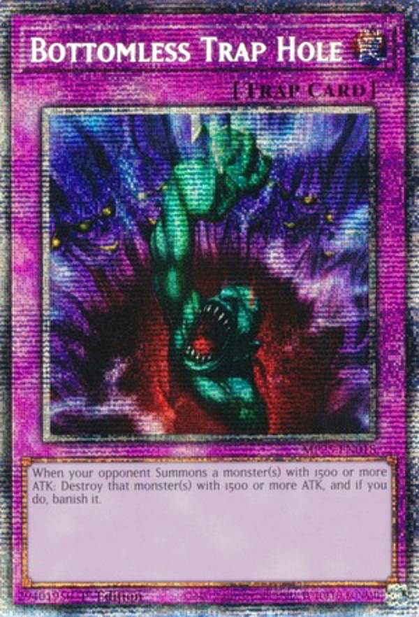 遊戯王 MP25-EN018 奈落の落とし穴 Bottomless Trap Hole (英語版 1st