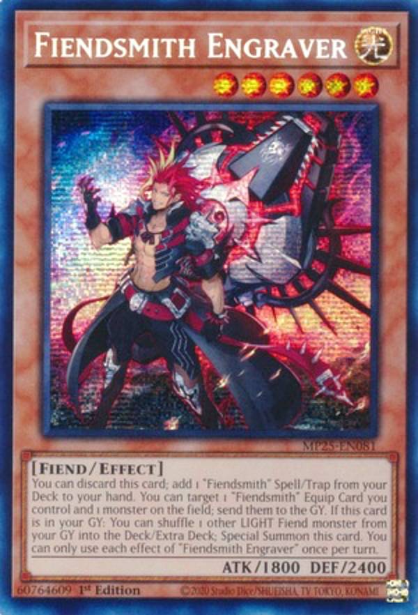 遊戯王 MP25-EN081 魔を刻むデモンスミス Fiendsmith Engraver (英語版