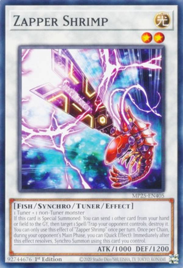 遊戯王 MP25-EN405 デンジエビ Zapper Shrimp (英語版 1st Edition