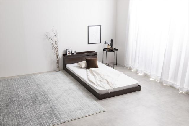 【新品・送料無料】【シングル】Coroa フロアベッド（マットレス付き） 送料無料】Coroa コロア ベッド ローベッド フロアベッド シングル