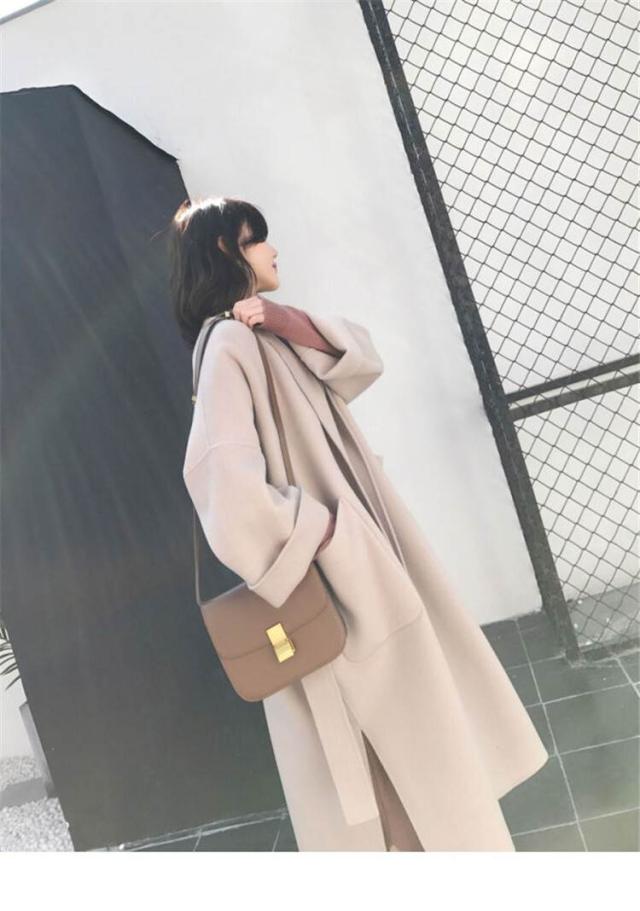 ロングコート チェスターコート アウター サイドスリット レディース 韓国 オルチャン アイテム オーバーサイズ ウールコート  S-2XL ベージュ ウールコート 春秋 ミドル丈 2022新冬 オールマッチ カシミアウールコート えんじ色 Dark red 黒 ブラック オフホワイト 白の通販は