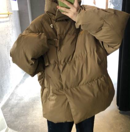 キルティングジャケット シンプル アウター レギュラー丈 袖あり 長袖 スタンドカラー ストレート ボタン ポケット  大人女子  大人 上品 おしゃれ  きれいめ シンプル カジュアル ルーズ シルエット 存在感 スポーティー 無地 冬 レディース ファッション 韓国 オルチャンの通販は 6,580円