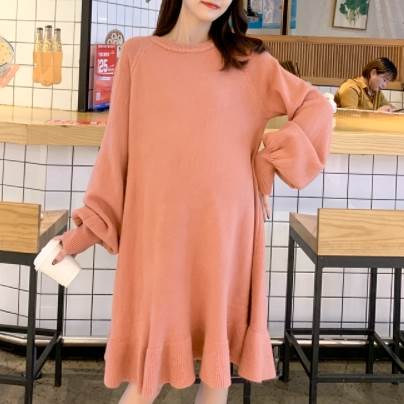 フレアワンピース ピンク マタニティ ワンピース ひざ丈 スリム 細身 ストレート スマート かわいい きれいめ シンプル 大人 上品 おしゃれ 大人可愛い 大人女子 レディース こなれ感 ラフ クール モード系 セクシー エレガント 無地 春 秋 冬 誕生日 謝恩会 二次会の通販は 5,180円