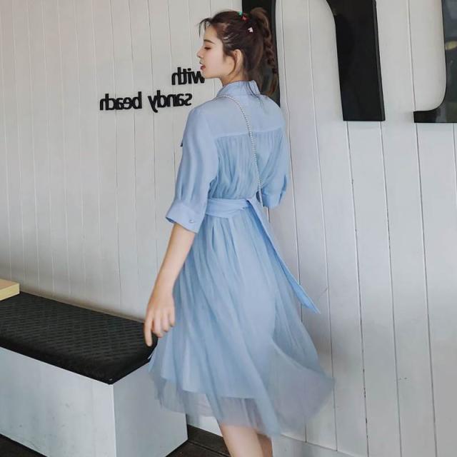 シフォンワンピドレス ワンピース ミディアム丈 袖あり 半袖 ポロカラー Aライン シフォン 前開き 透け感 薄手 かわいい 大人可愛い きれいめ 大人 上品 おしゃれ 女子 ラブリー キュート 個性的 クール モード系 エレガント モダン 無地 夏 10代 レディース ファッションの通販は 5,180円