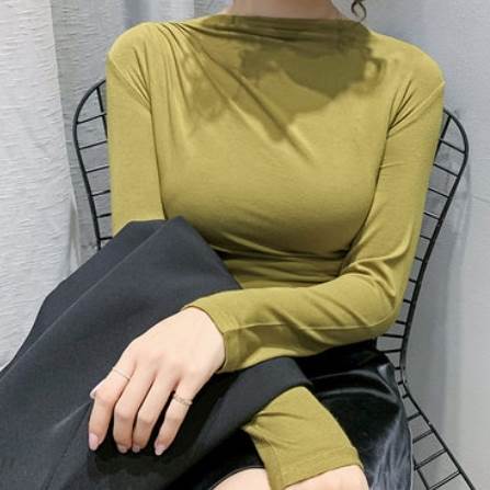 トップス カットソー 長袖 ハイネック かわいい 大人可愛い きれいめ シンプル カジュアル おしゃれ お洒落 大人可愛い 大人女子 こなれ感 ラフ メンズライク ボーイッシュ 個性的 モード系 セクシー 主役級 存在感 無地 春 夏 秋 10代 20代 30代 レディース アイテムの通販は